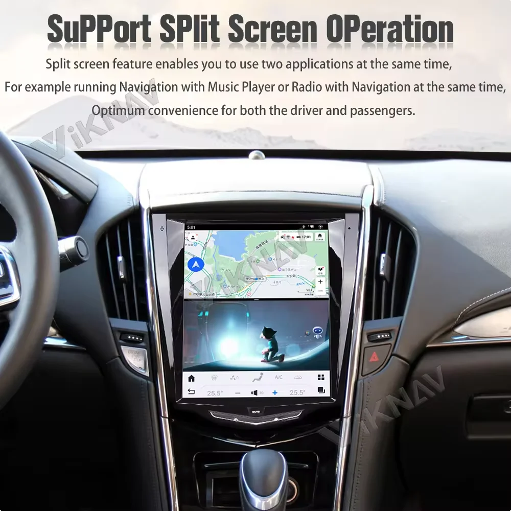 10.4 Inch Android 13 Car Radio For Cadillac ATS CTS SRX Escalade 2013-2018 Carplay Auto Stereo GPS Navigation Multimedia Player