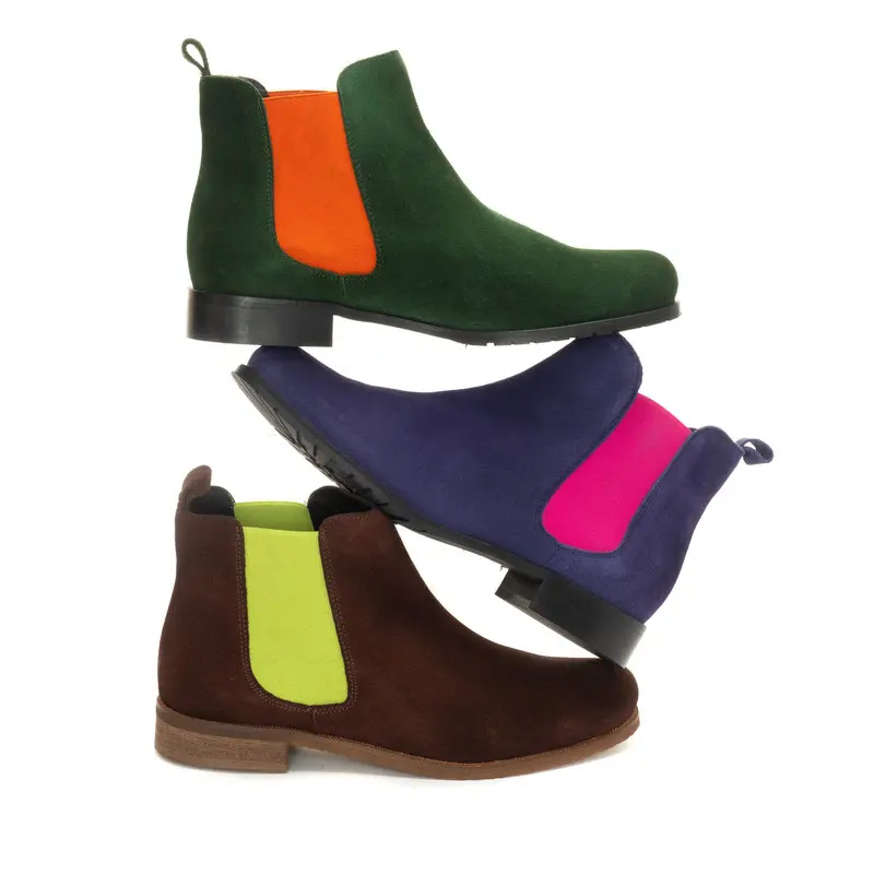 suede rubber sole boots