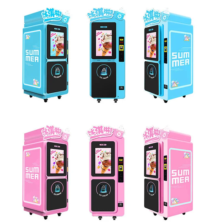 Coin Operated Candy Machine Commercial Softy Gel Matic Outdoor Icecream ...