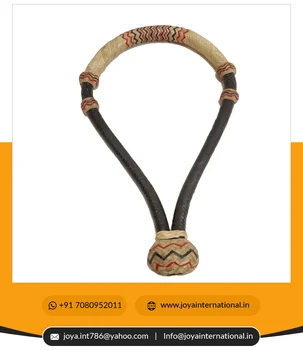 Bosal Tressé En Cuir Brut Naturel Fait Main - Strep Marron - Fabriqué En Inde