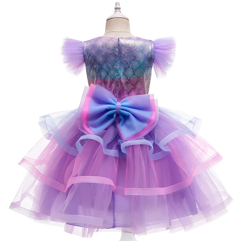 mermaid dress for toddler birthday Girls' Sequin Mermaid Costume: Ariel-inspired Birthday Dress