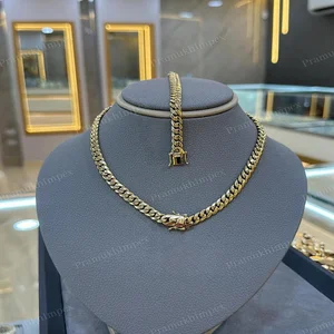 925 Sterling Silver Miami Cuban Link Chain Hip Hop Solid Yellow Gold Plated 12mm Mens Daily Wear Unisex Moissanite GRA Certified