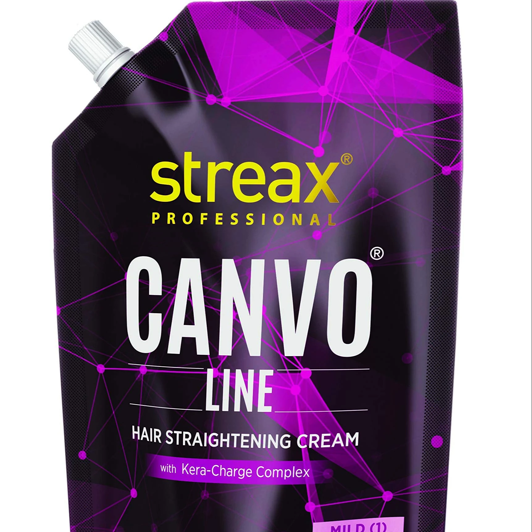Streax Professional Canvoline Hair Straightening Cream Mild (500gm