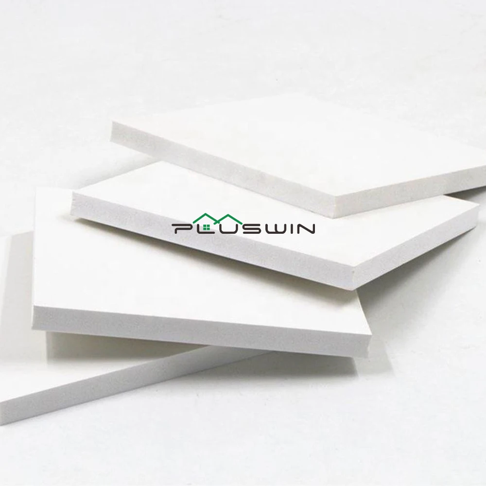 PLUSWIN  High Density Plastic Sheets 18mm 15mm 12mm 20mm PVC celuka Forex sheet panel Board PVC Foam Board For Kitchen Cabinet