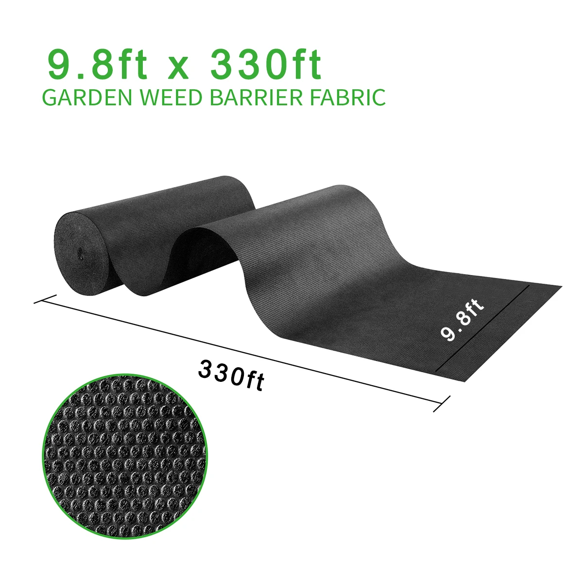 3m X 10m Garden Weed Barrier Fabric High Density Woven Landscape Fabric