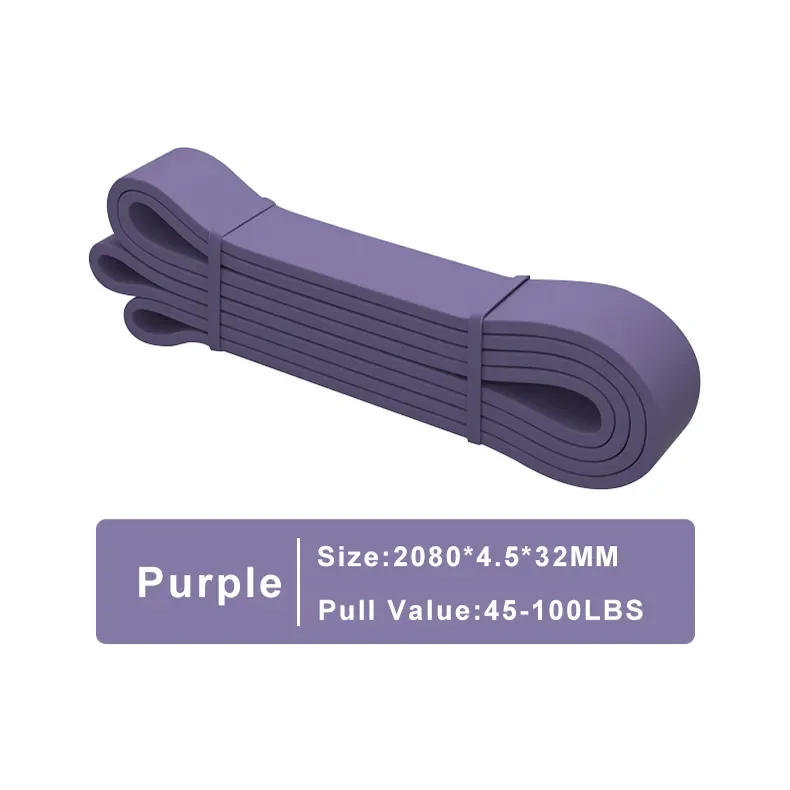 YES or NO Customized Printed Logo Long Loop Latex Rubber Elastic Fitness Exercise Resistance Bands Set for Yoga