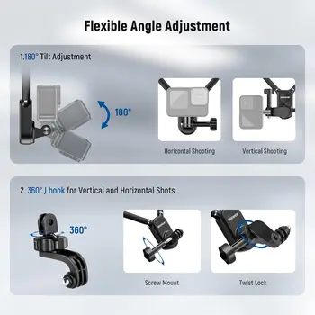 NEEWER GP15 Magnetic Quick Release Flexible POV Action Neck Mount Adapter & Phone Holder detail image