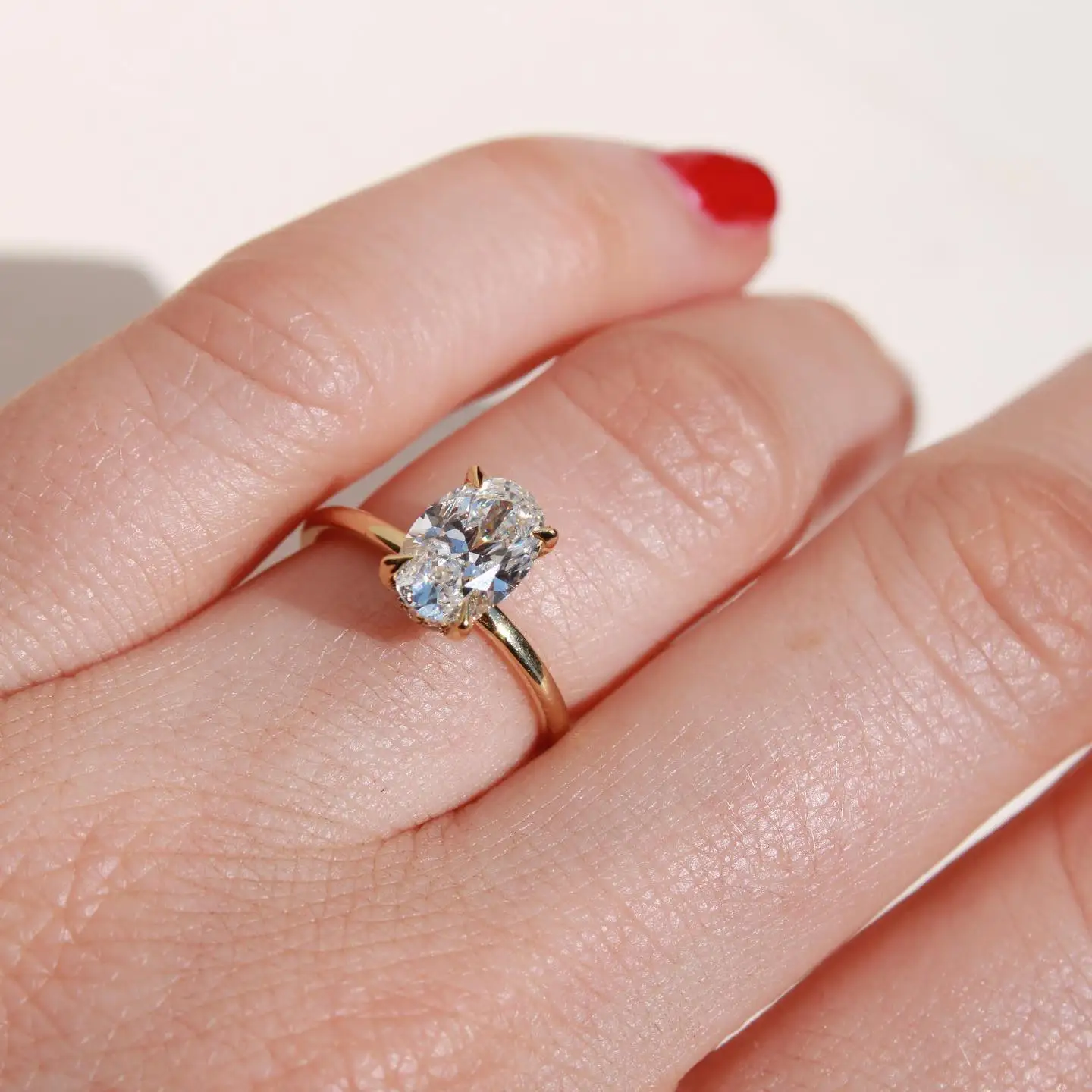 10X7mm Oval Cut Moissanite Engagement Ring Solitaire 925 Sterling Silver Custom Jewelry