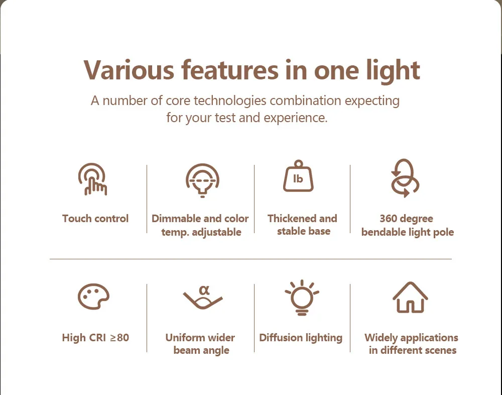 12vLED Floor Lamp，With Infrared Remote Control and Touch Control Adjustable Brightness Energy Saving Modern Design Floor Lamp