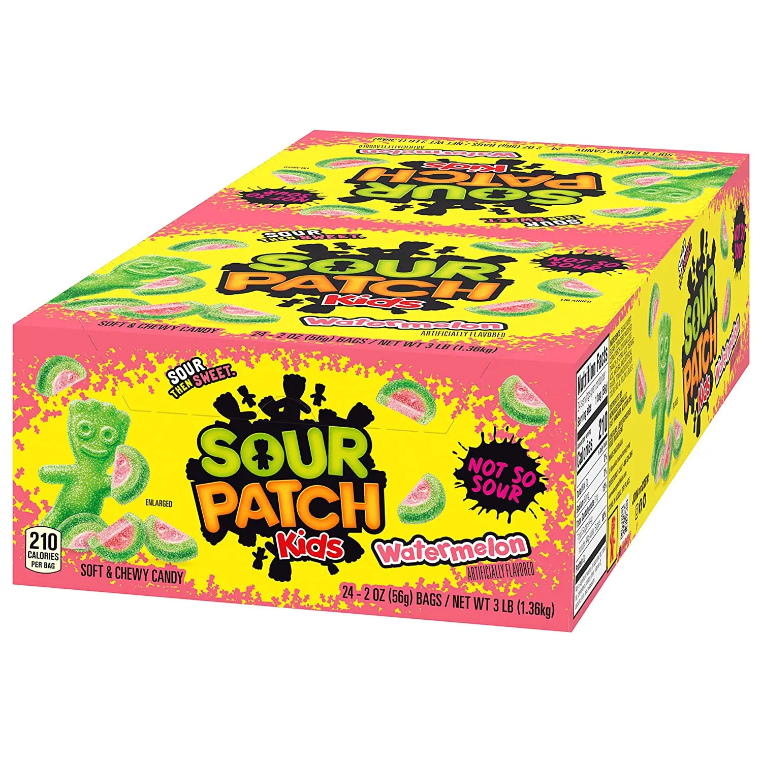 Sour Patch Kids Gummy Watermelon Candy 2 Ounce Bag (pack Of 24) - Buy ...