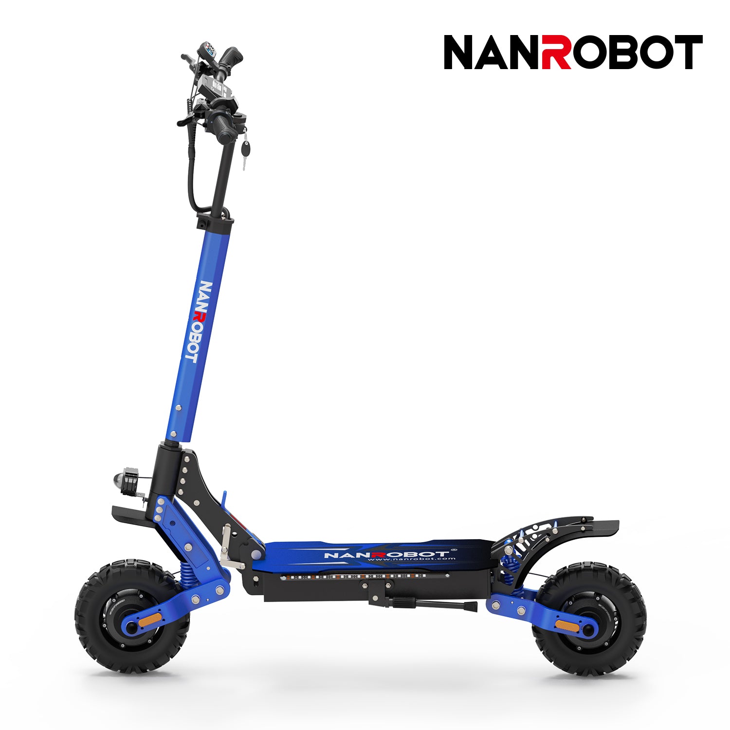 For D4+MAX Electric Kick Scooter 1200W Power Long Range Dual Motor 10 Inch Tire 80km Range Per 65km/h 120kg Capacity