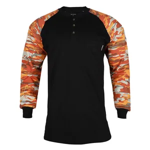 Wholesale Fr Shirts Safety-Focused Durable High-Quality Flame Retardant Hightweight Construction Fire Rated Shirt for Workers