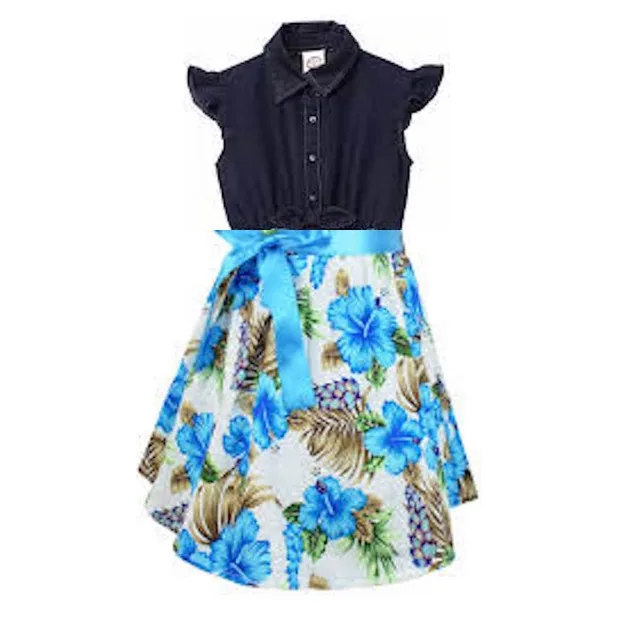 2024  New Design Summer 2-6 Years Girl Polka Dot Dress for Kids Infant Printing Layered Cupcake Dress Girl Casual Clothes