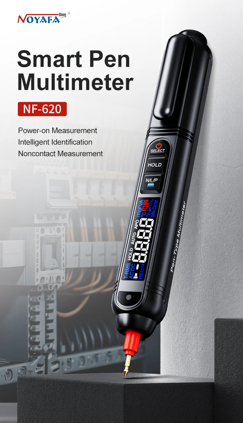 Nf Multimeter NOYAFA NF-620 Smart Pen Multimeter with Sound & Light Alarm, OEM