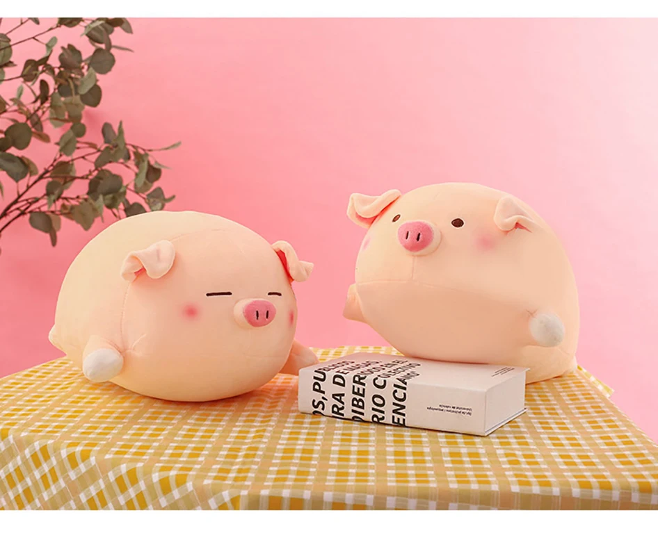 2024 Kawaii Pig Plush Pillows Stuffed Animal Hugging Pillow Soft Pig ...