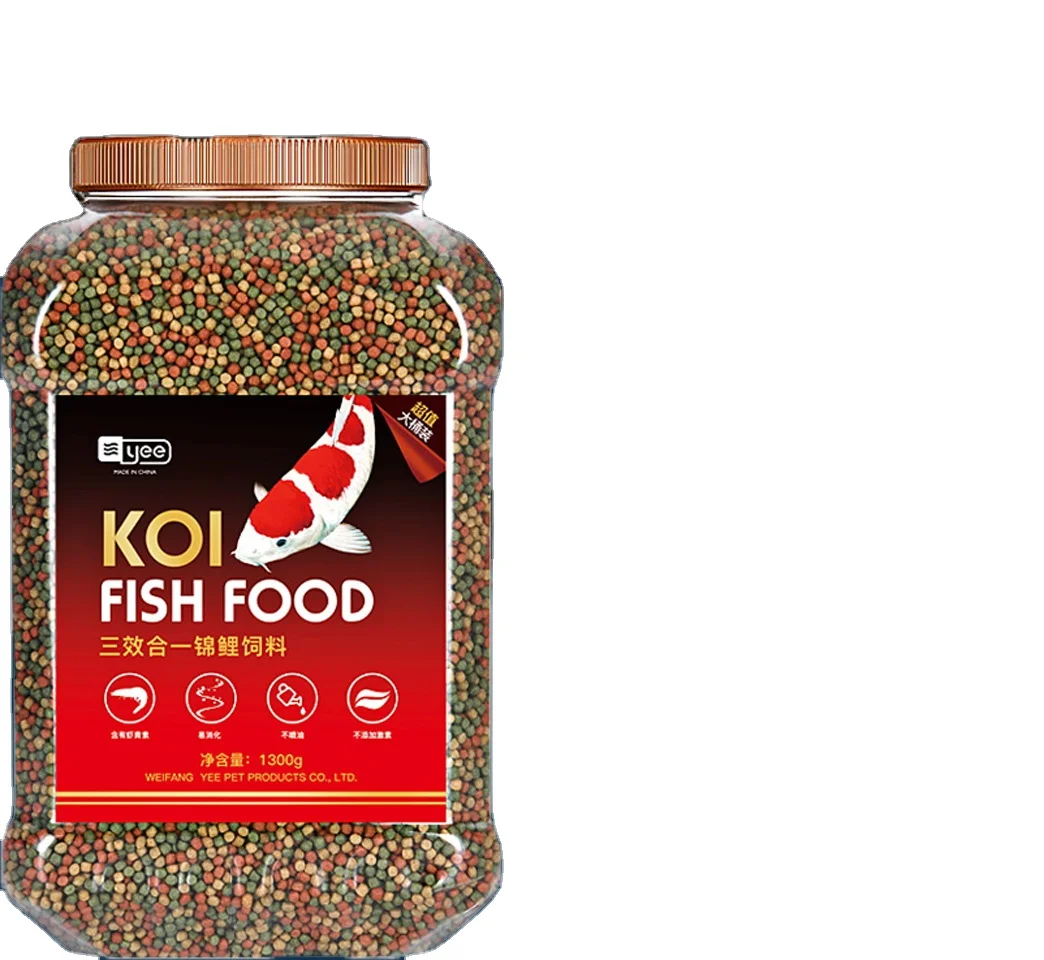 High Protein Super Growth Floating Pellet Koi Fish Feed Flowerhorn Red
