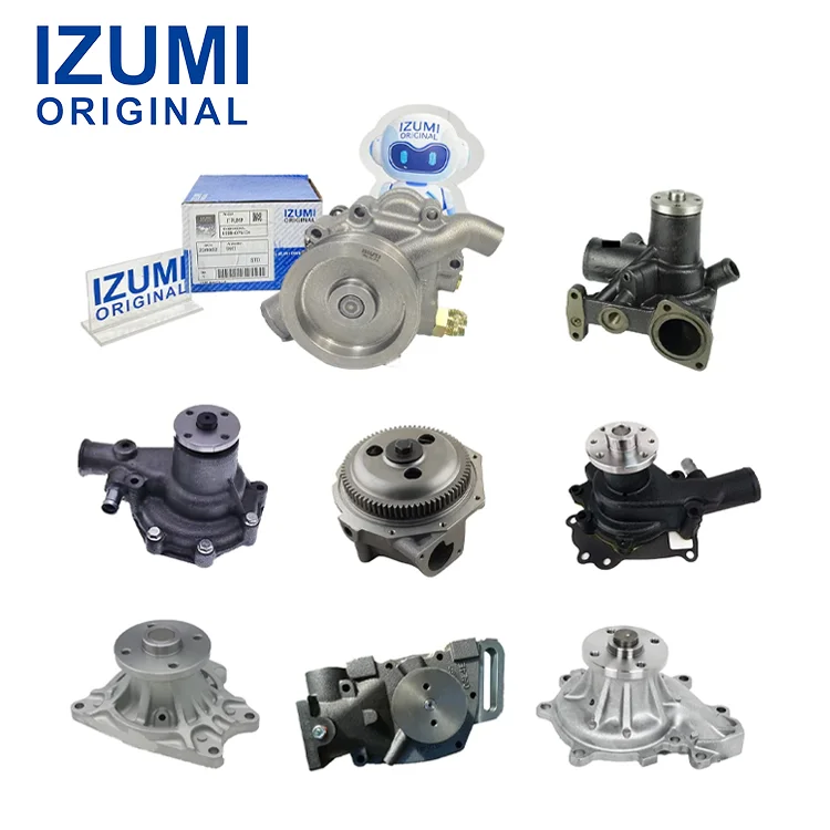 IZUMI ORIGINAL 4BA1 4BD1 4FE1 4HE1 4HF1 4HG1 4HL1 4JB1 4JG1 4JG2 4JJ1 4LE1 4LE2 Water Pump Engine Parts for Isuzu
