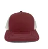 Maroon/white