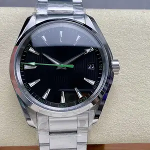 New Business-style Stylish Black Dial Men's Mechanical Watch Top Brand Classic Casual Stainless Steel Waterproof Luminous Watch