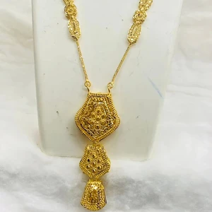 Vintage 18K Copper Earrings Floral Pattern 24K Gold-Plated Imitation Jewelry Set Made in India France USA Fashion Accessory