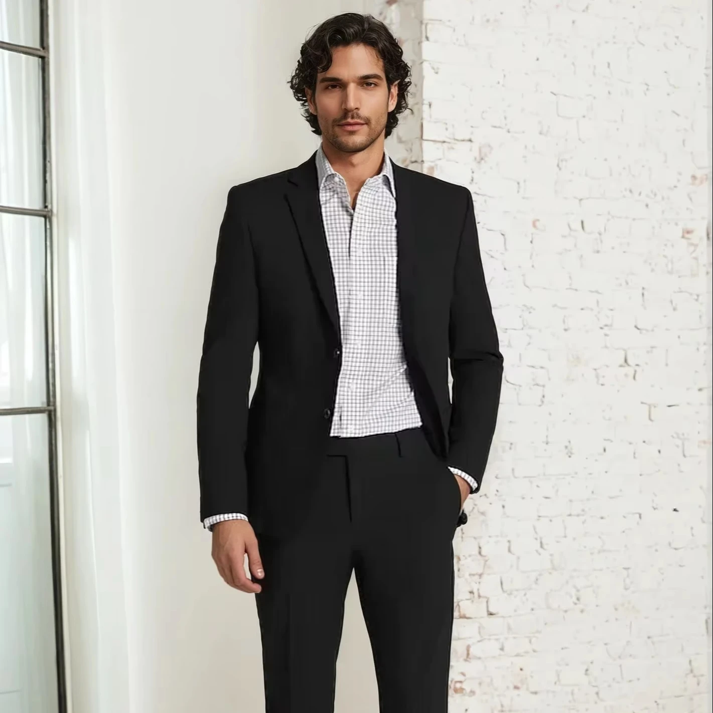 Men's Suits Two Pieces Gentleman Formal Business Professional Wedding Groomsmen Prom Clothing Suit for Men
