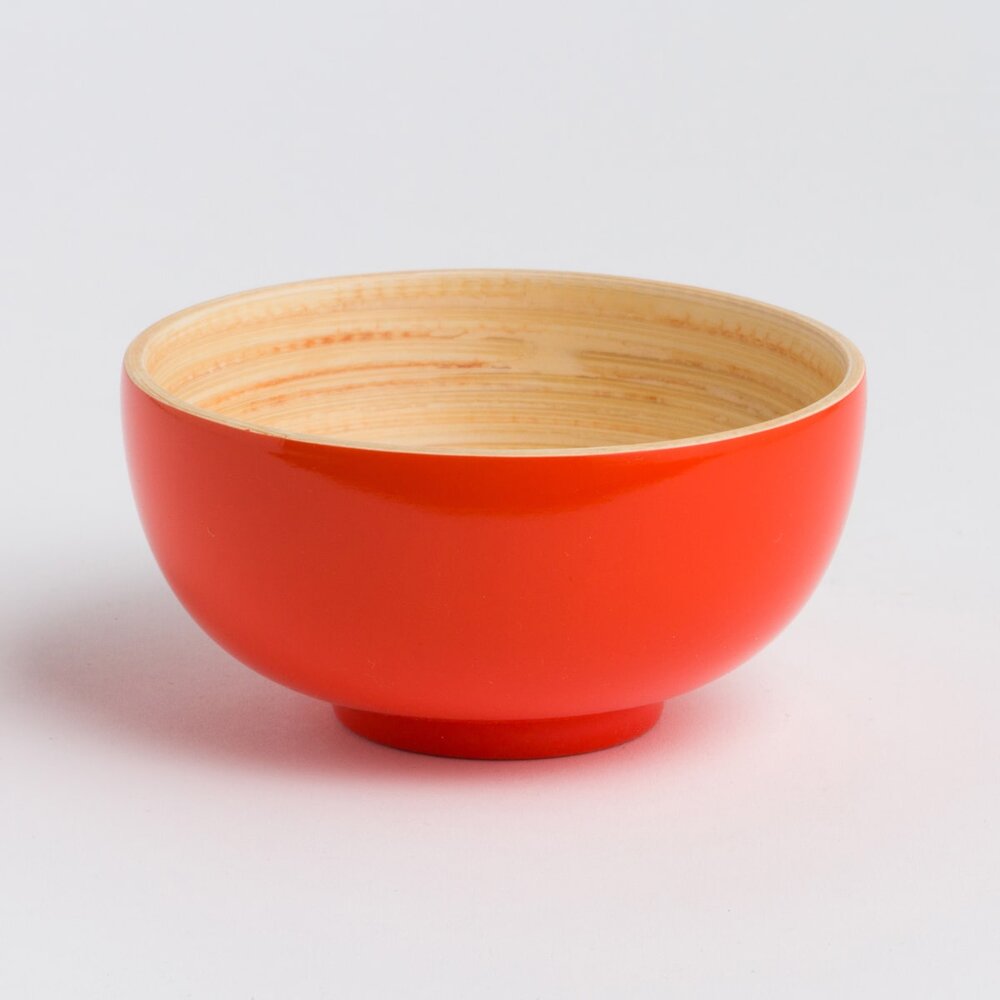 Natural Eco Friendly Biodegradabele Food Fruit Rice Salad Bamboo Bowls Color Set Made In Vietnam