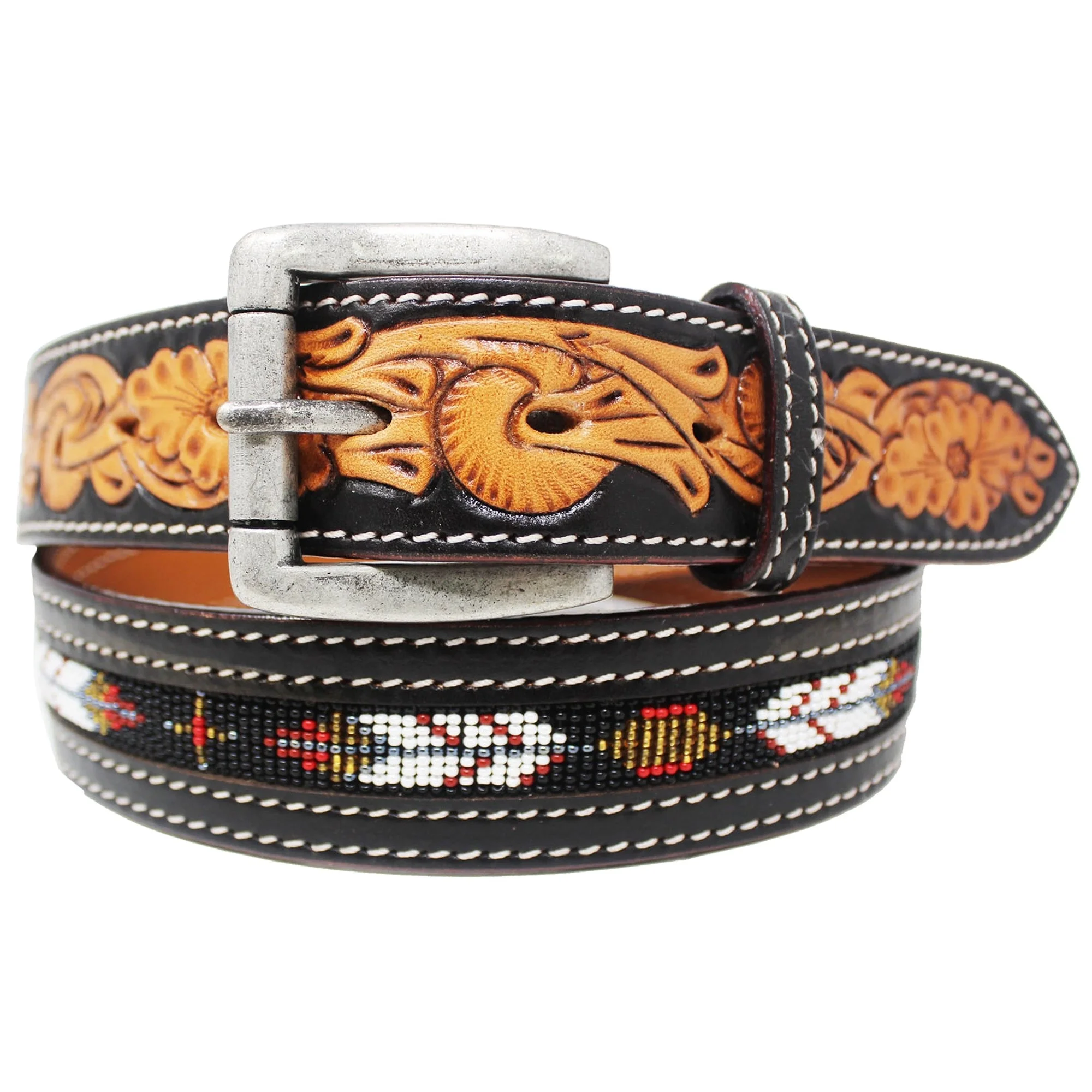 Cinturón Vaquero Hebilla Toro - Cuero Auténtico, Varias Tallas
