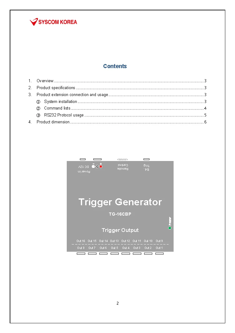 16ch Trigger Generator Tg16c High Quality Signal Generator