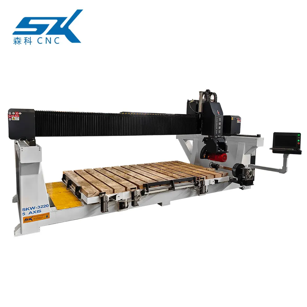 5 Axis 3220 Natural Chain Bridge Saw Stone Black Cutting and Polishing Machines for Laterite