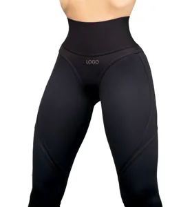 Women's High Waist Elastic Push-up Gym Yoga Leggings XS-3XL Breathable Polyester Spandex/Nylon Patchwork Pants for Fitness Yoga