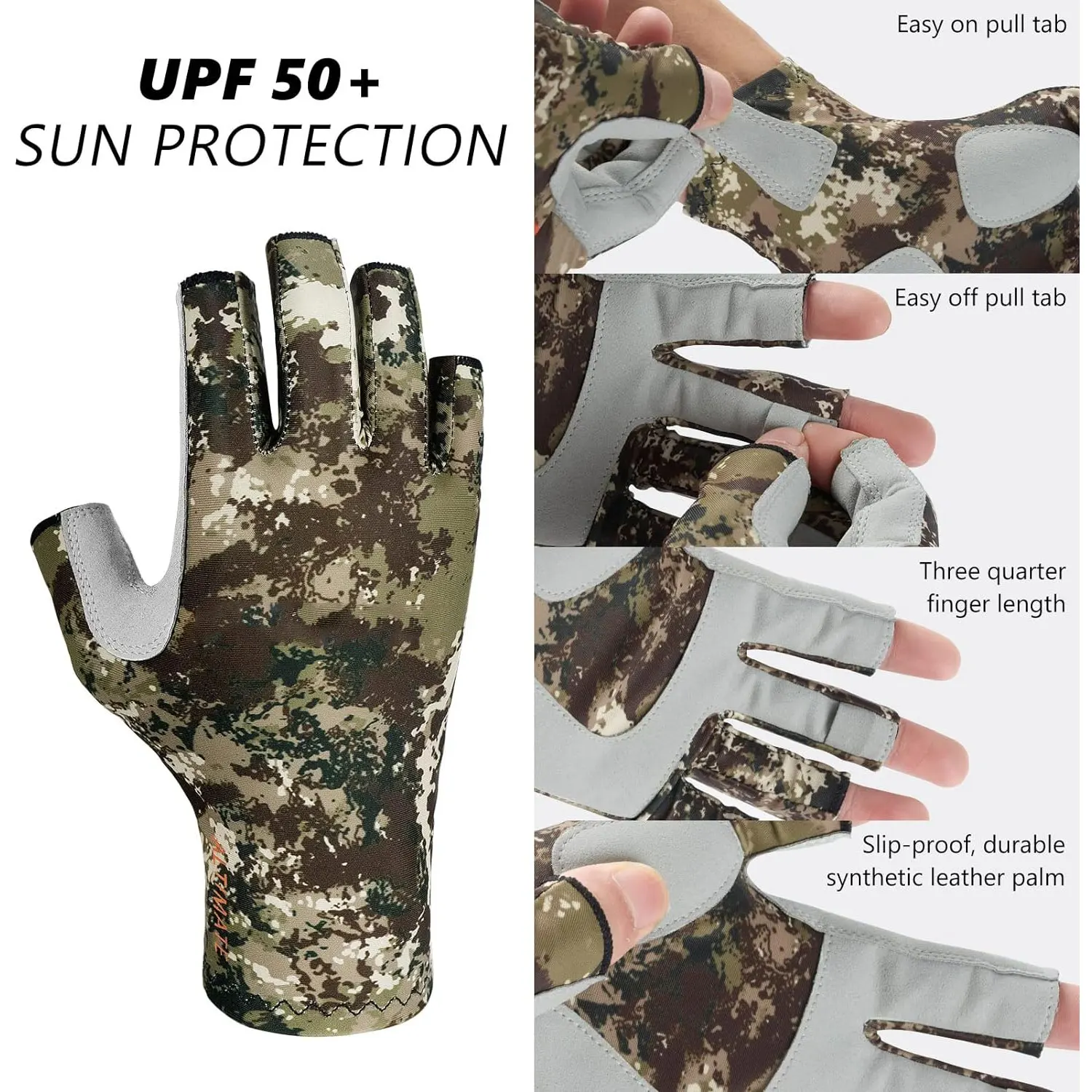 2 Pairs Fingerless UV Light Gloves For Gel Nail Manicures, Sun Protection, 2 Colours | Oriental - View #2