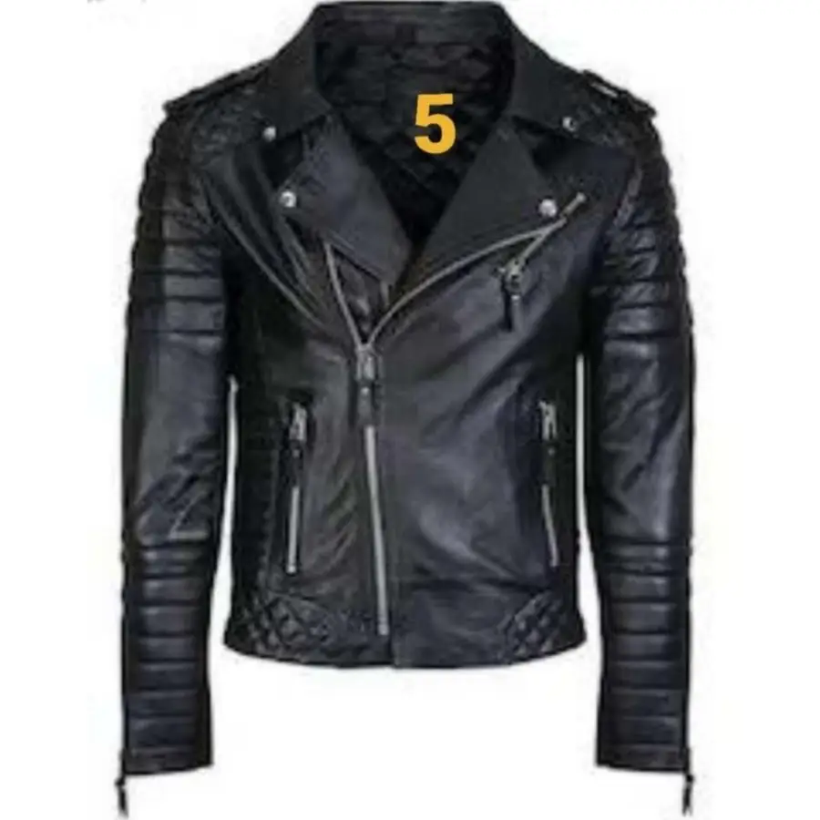 Made in India Modern Unique Cloths Collection Pure Leather Jacket Handmade Customized Super Selling Luxury Air-proof Mens Jacket