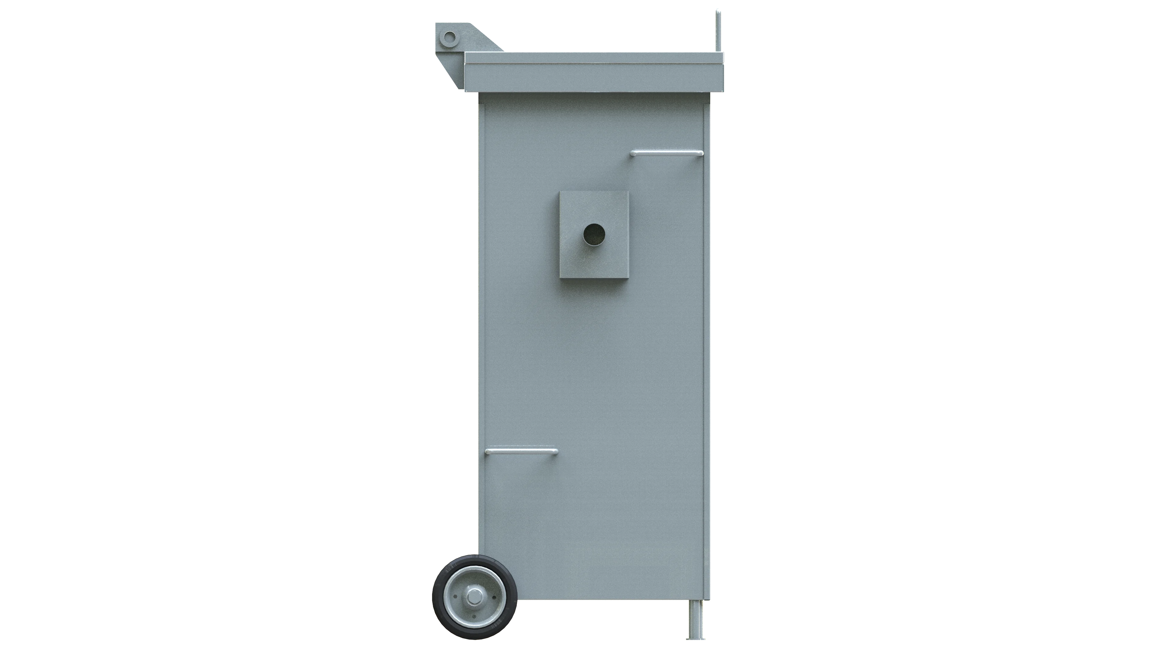 240L Outdoor Galvanized Garbage Container - Customizable
