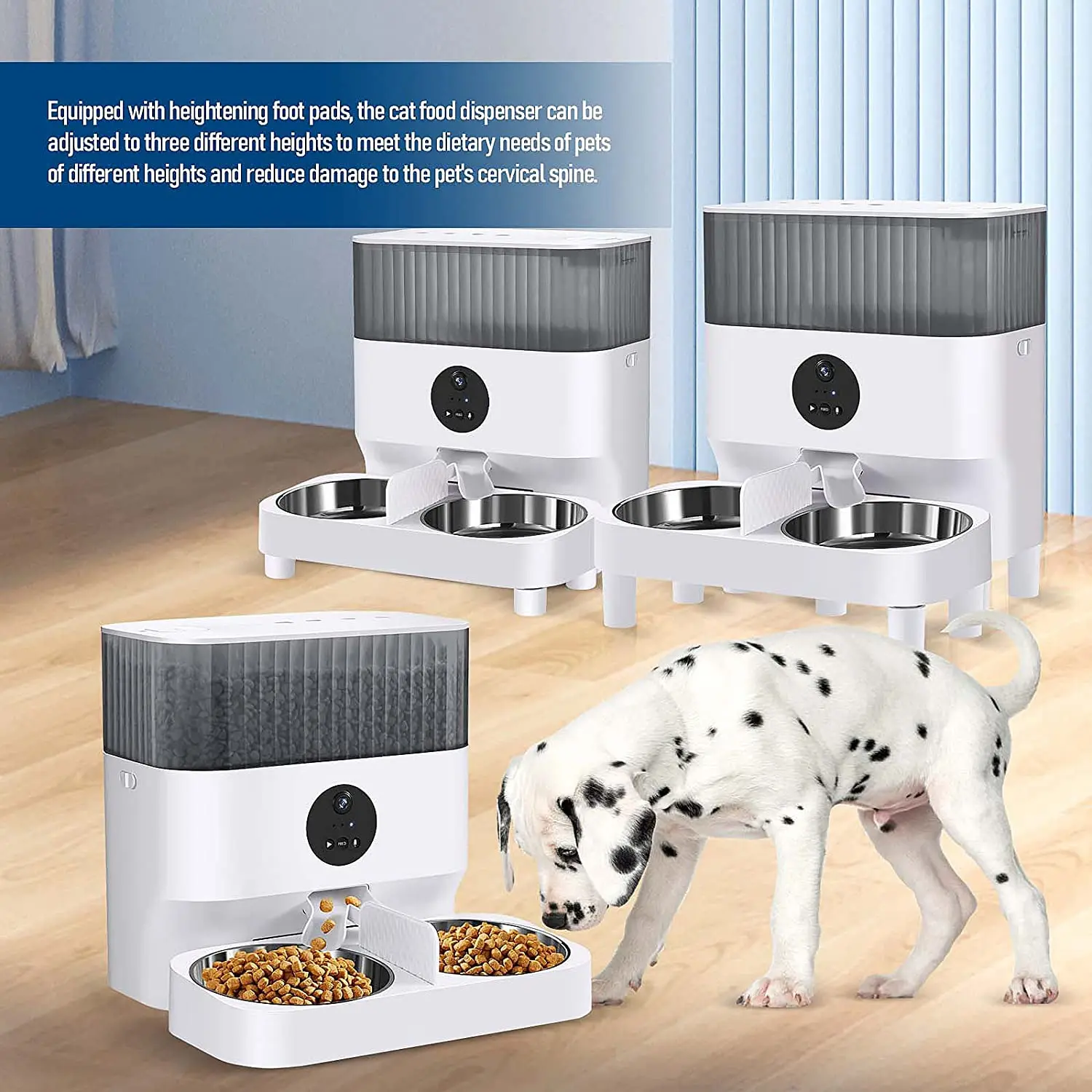 Tuya Smart Durable Pet Feeders Dog Cat Food Dispenser Wifi Smart