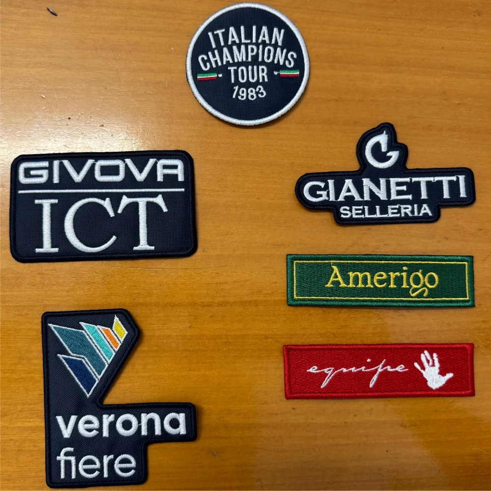 Italian Custom 3D Embroidered Patches | High Quality Iron on & Loop Sew-On Flower/Heart Logo Patches