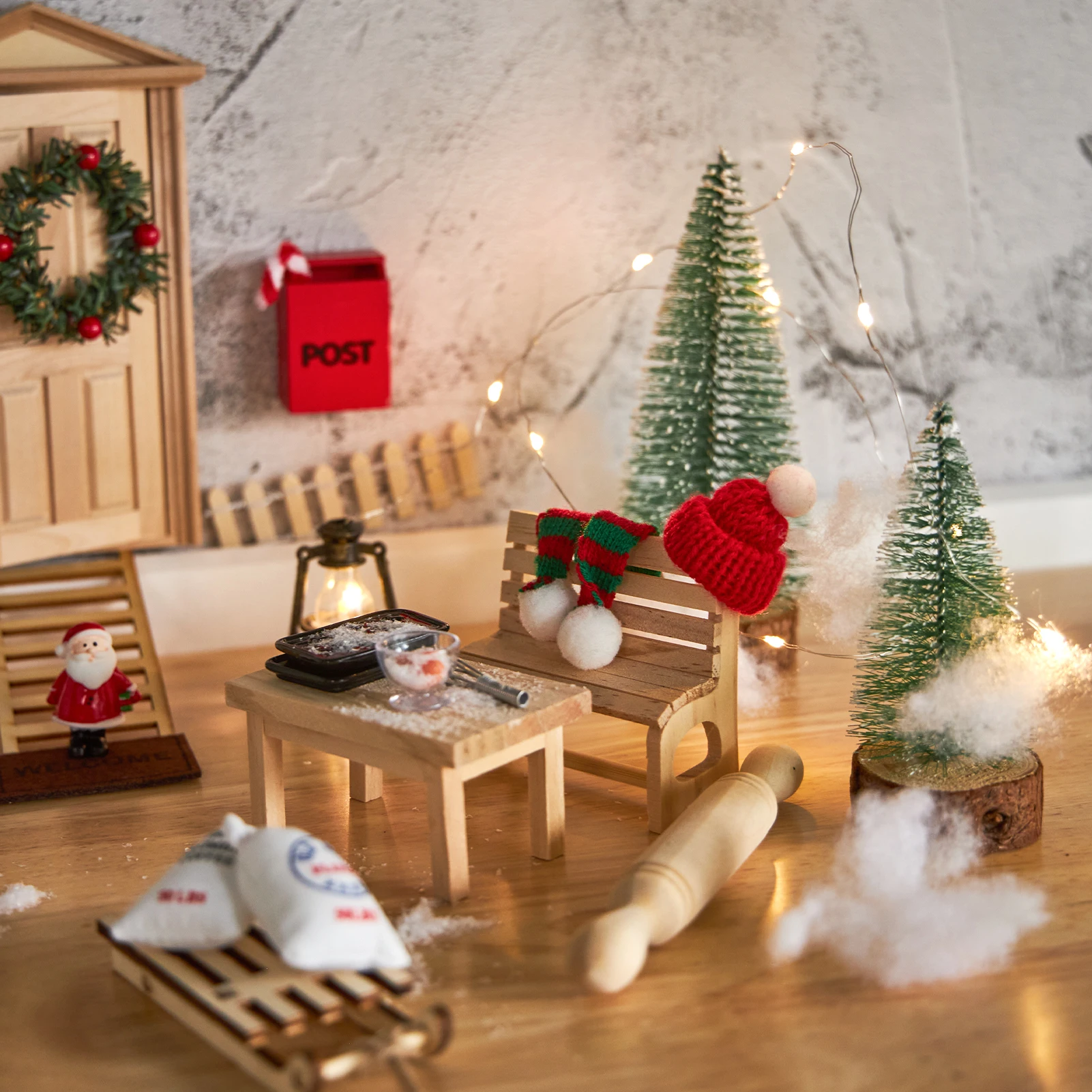 Set In Miniatura Da Cantiere Con Gnomo – 18 Accessori In Resina E PVC – Per Casa Delle Bambole, Decorazione Torte E Fai Da Te