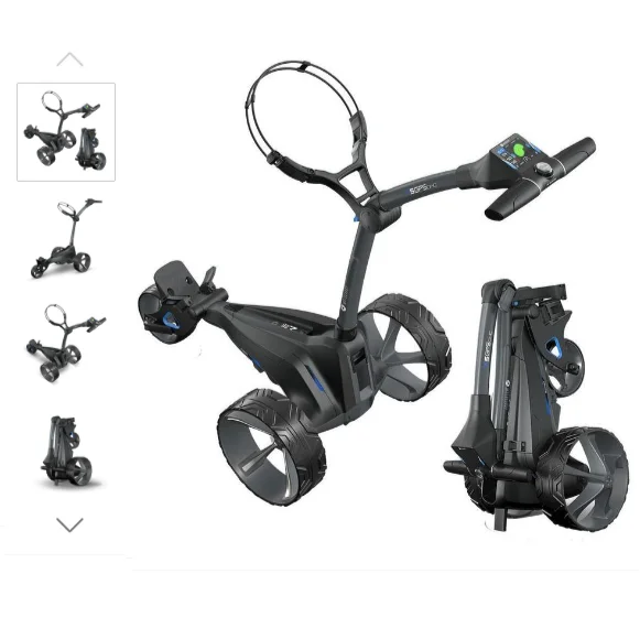 Motocaddy M7 Foldable Golf Cart with GPS Portable Remote Control & Lithium Battery Caddy Push Function GPS Golf Trolleys