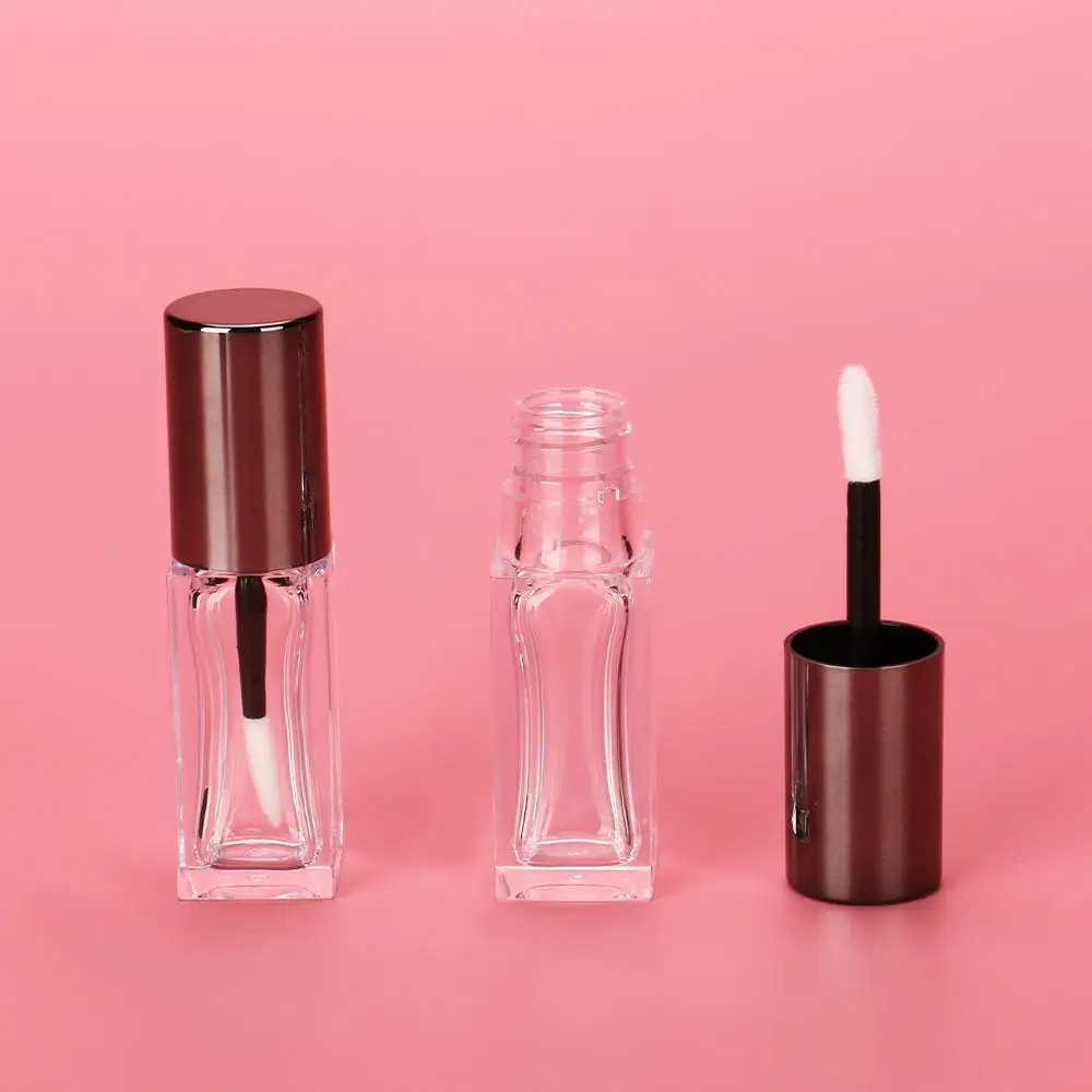 Transparent Lip Gloss Container Empty Clear Petg Plastic Square ...