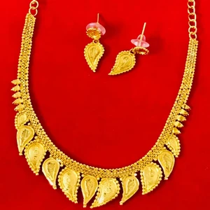 24K Gold Plated Dubai Vintage Fashion Jewelry Necklace Set Earrings Bangles Combs Brooches Copper Material for USA