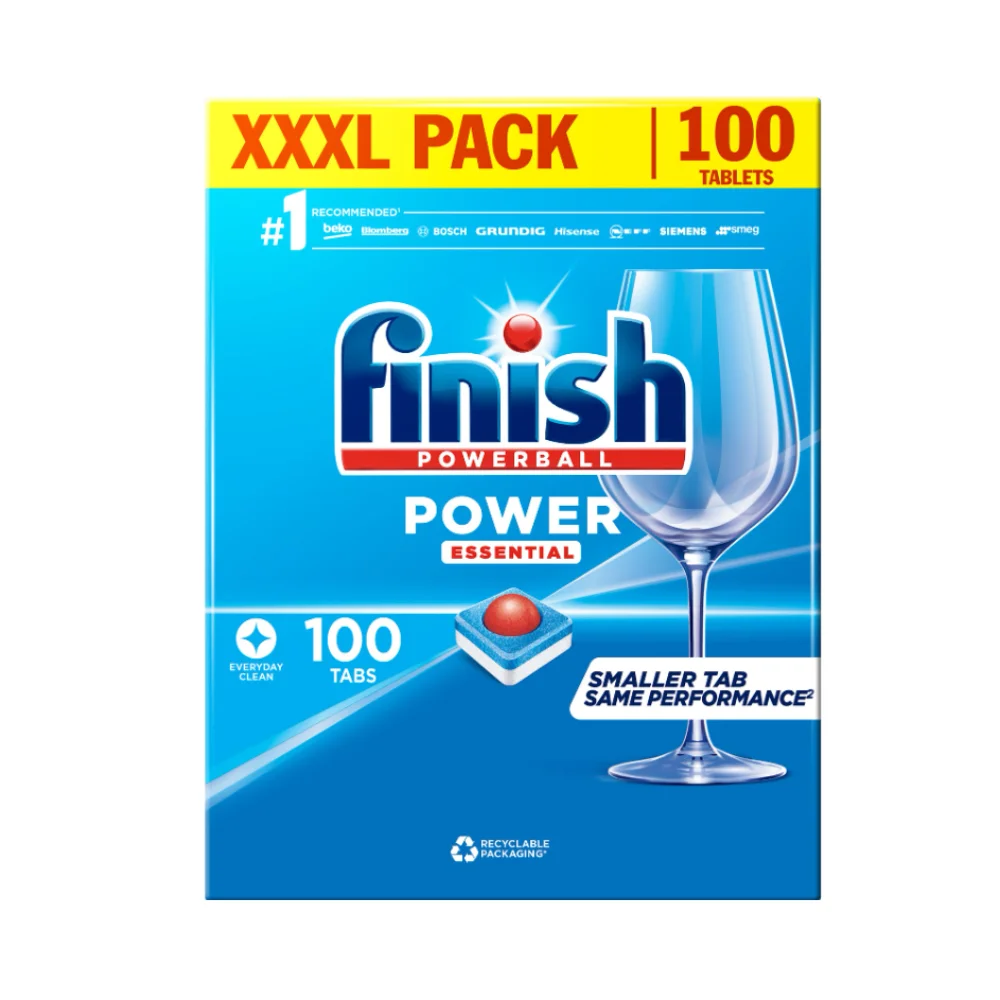 Solid Dishwashing Detergents Free From Preservatives & Chlorine Bleach Finish Power Essential