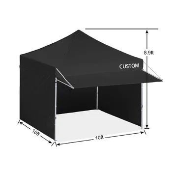 Custom 10x10 Portable Pop up Tent Canopy Waterproof Folding Party Canopy for Outdoor Events Frame Style