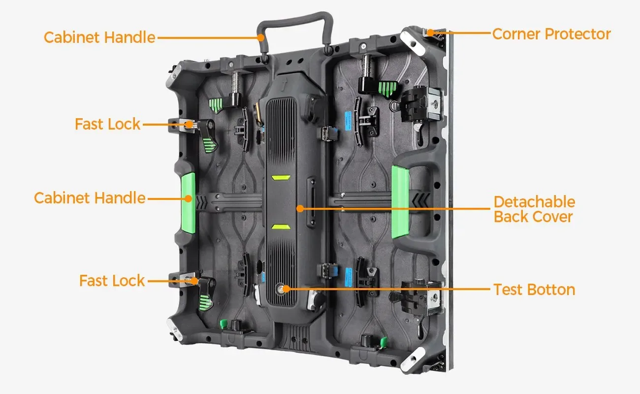 IP65/IP54 Rated Outdoor Rental LED Display P2.6 P2.97 P3.8 Fixed Installation