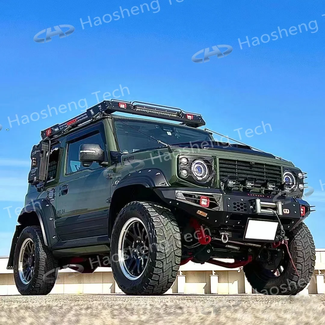 Paraspruzzi Per Suzuki Jimny 2005-2018 – Kit Anteriore E Posteriore In ABS – Impermeabile E Resistente A Fango E Urti