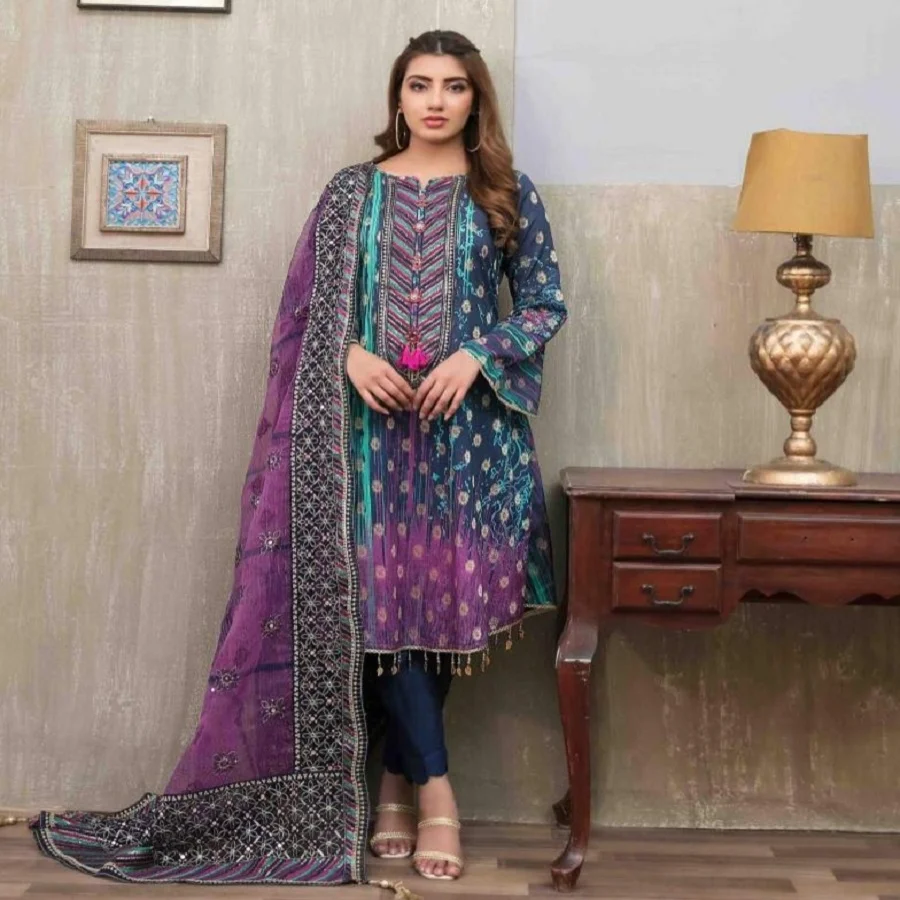 Whole Sale Pakistan And Indian Ladies 3 Piece Lawn Suits By Tawakkal ...