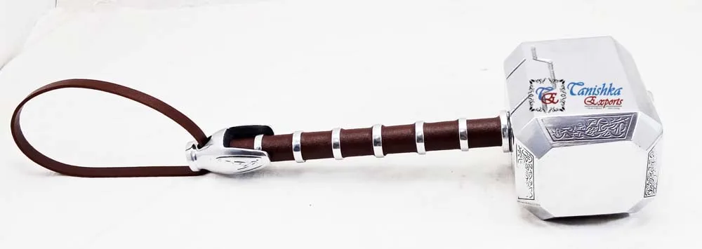 Marvel Mighty Thor Mjolnir Hammer - Réplica de acero inoxidable para ablandador de carne | Herramienta gourmet para carne de res, bistec, aves de corral | Asar a la barbacoa y Marvel Mighty Thor Mjolnir Hammer - Réplica de acero inoxidable para ablandador de carne | Herramienta gourmet para carne de res, bistec, aves de corral | Asar a la barbacoa y