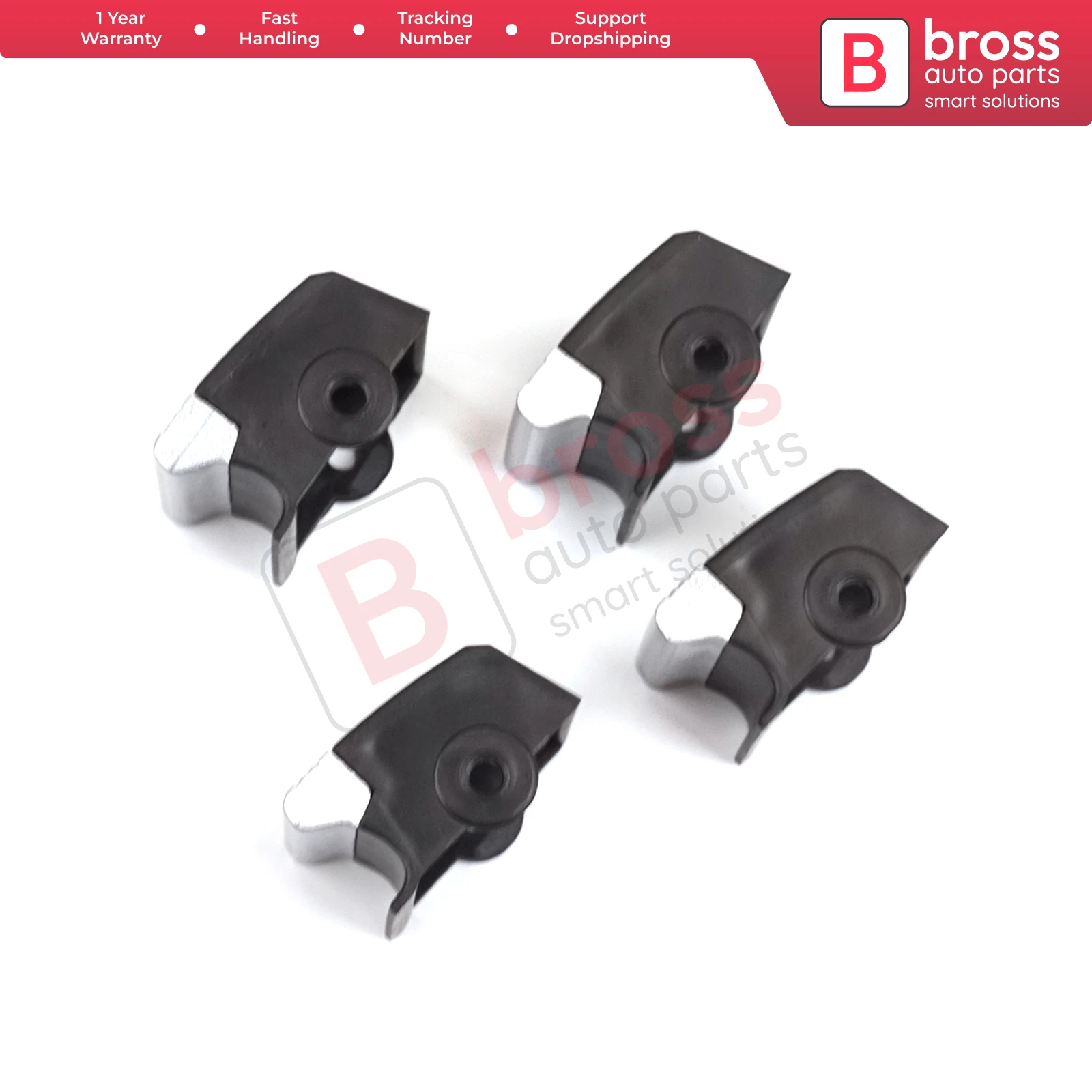 Lot De 4 Caches Bouton Lève-vitre Pour Renault Clio MK5 & Captur MK2 - Compatible Référence 254107073R