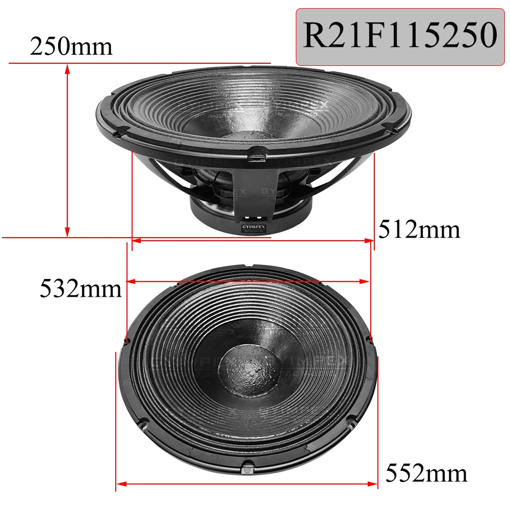 21 Inch 2000 Watt DJ Speaker Heavy Bass Powerful Audio