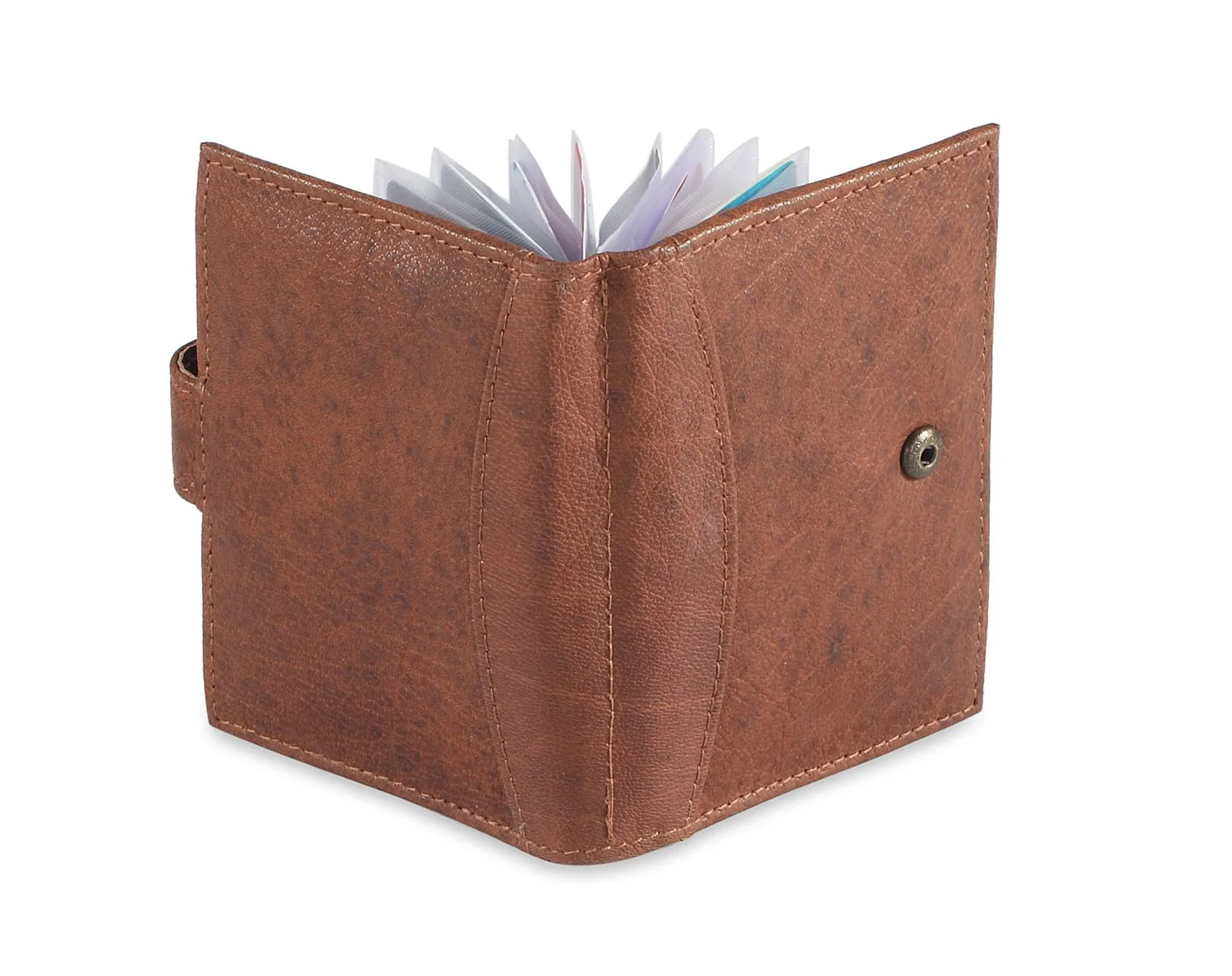 Leather Pocket Credit Card Holder/ Cheap PU Leather Business Card Holder/2023 Business Card case Holder with Plastic Sleeves