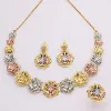 3 Tone Gold Plated