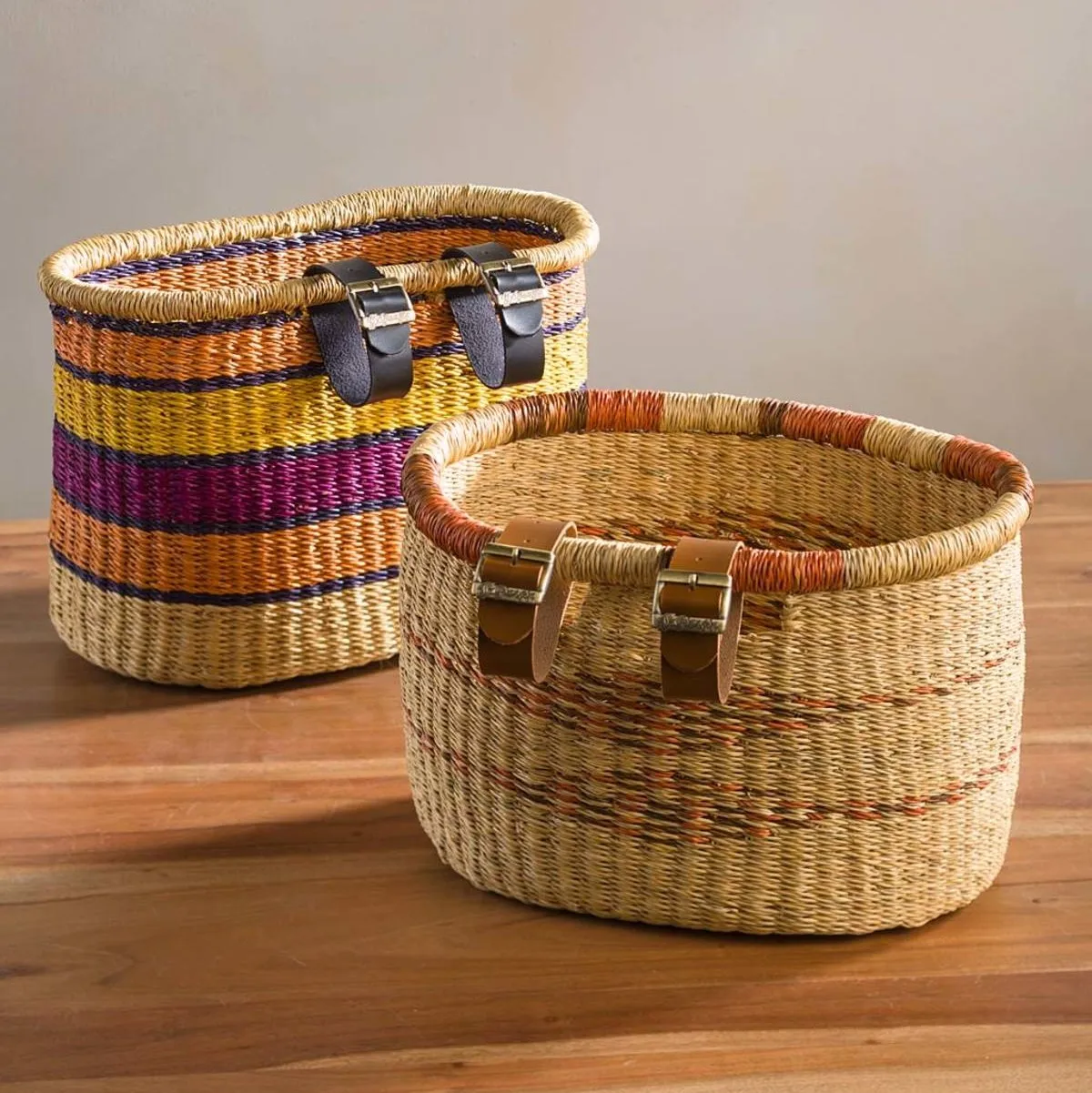 Передняя велосипедная корзина, ручная работа, водоросли, натуральная солома, экологически чистые биоразлагаемые корзины для велосипедов